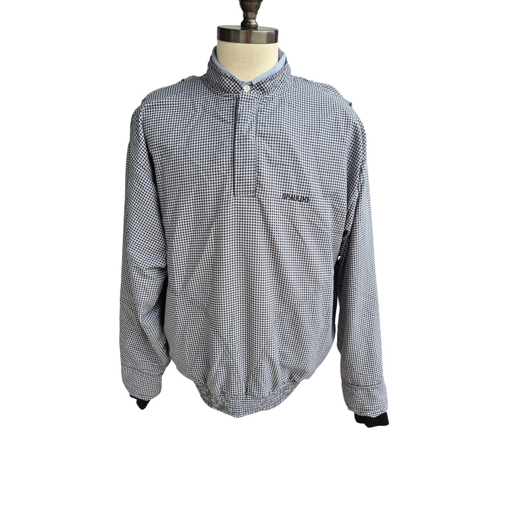 Zero Restriction Spauldo Golf Gore-Tex Pullover Windbreaker Jacket Houndstooth L